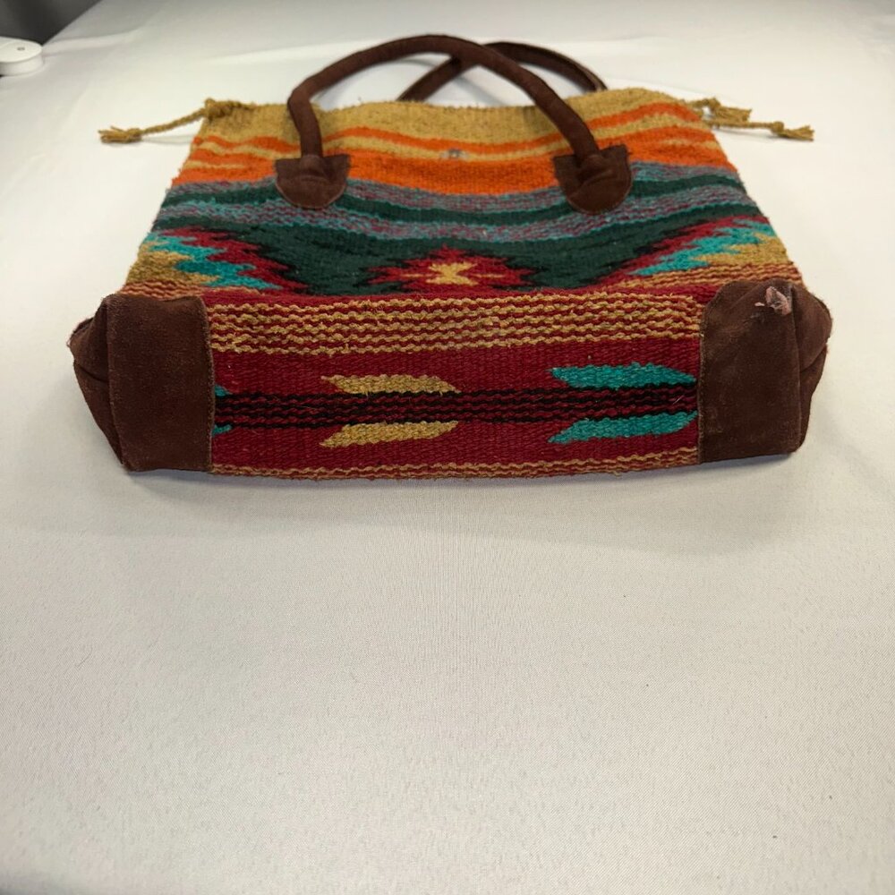El Paso Saddle Blanket Purse Western Southwestern Colorful Native American - Picture 5 of 12